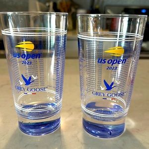 Two US Open 2023 Honey Deuce Grey Goose Collectible Glasses